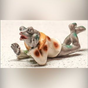 Rare HTF Reclining Frog